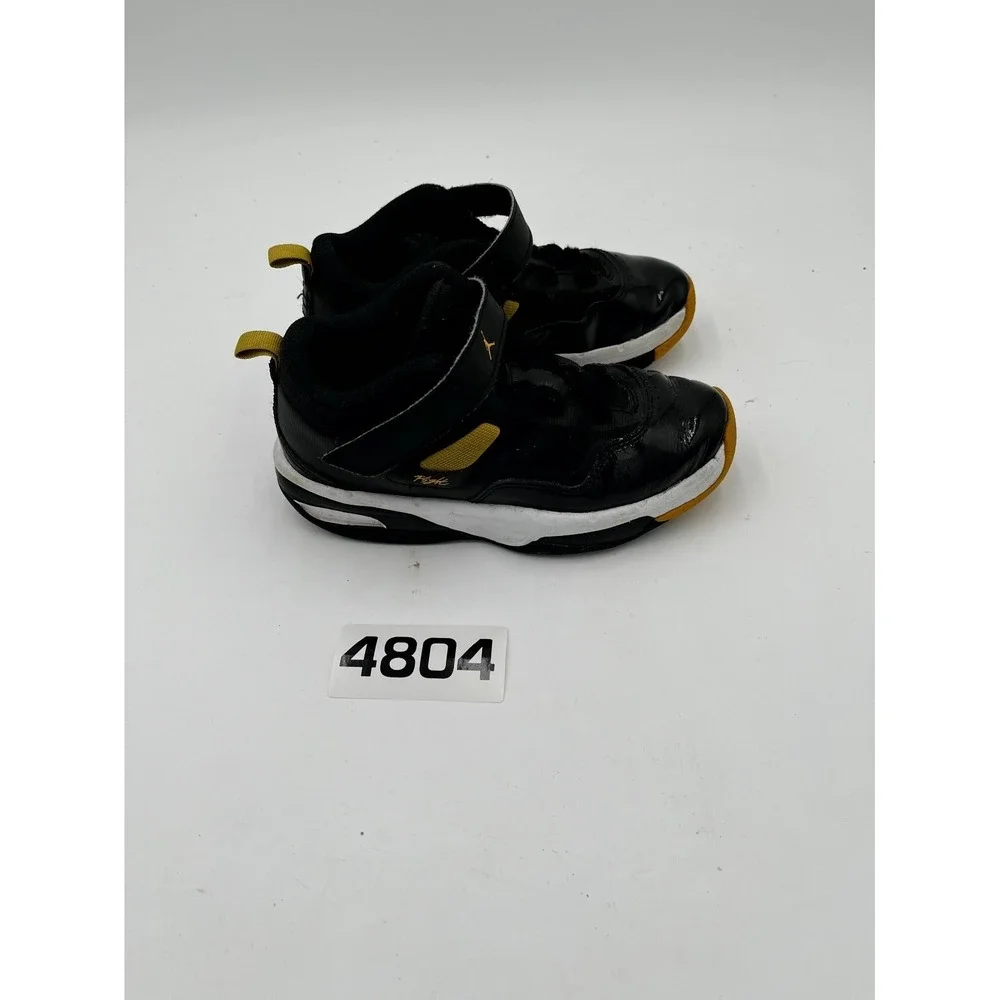 Nike Air Jordan Stay Loyal 3 Youth 1Y Basketball Shoe Black Yellow Ochre Sneaker